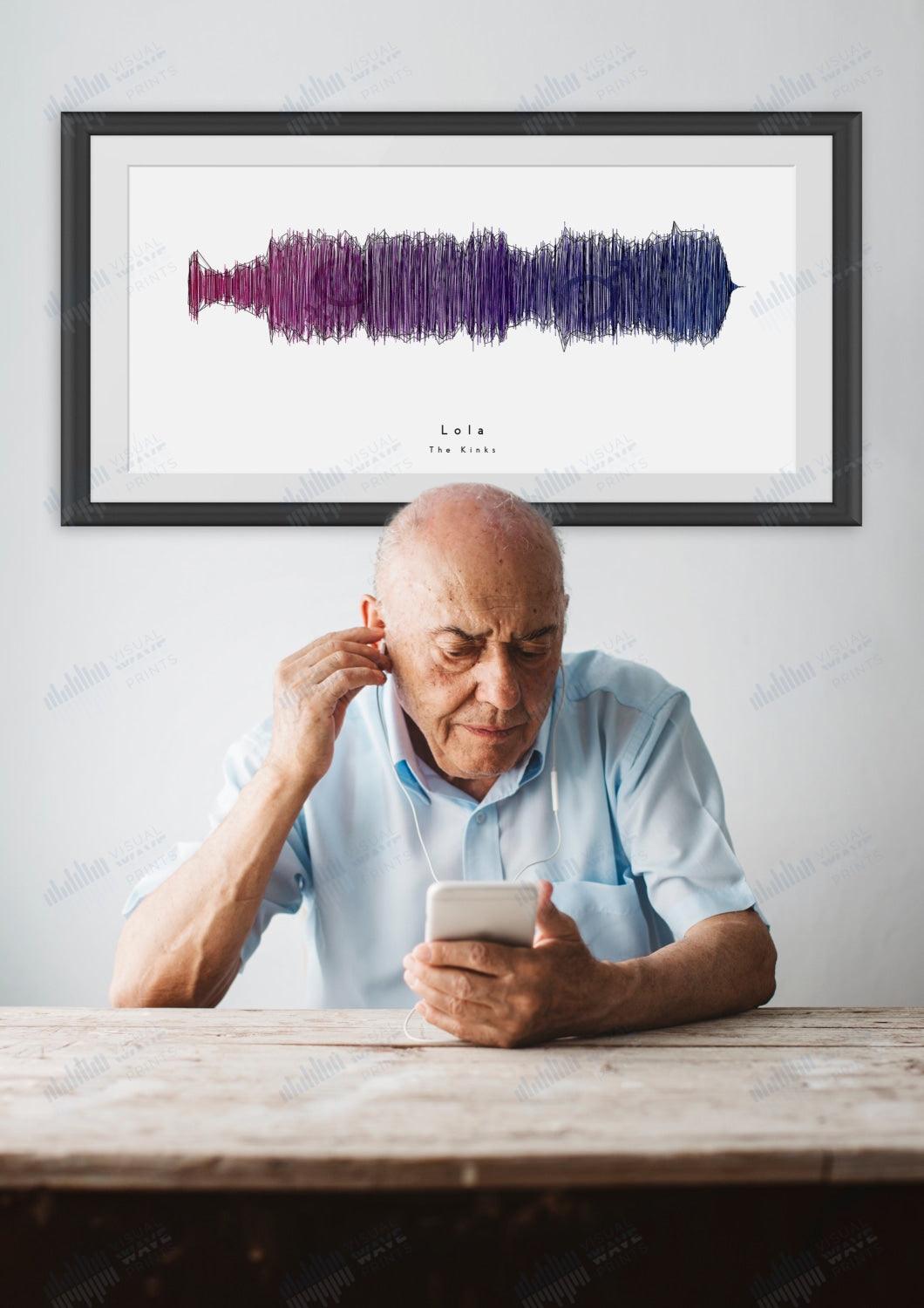 Lola by The Kinks - Visual Wave Prints