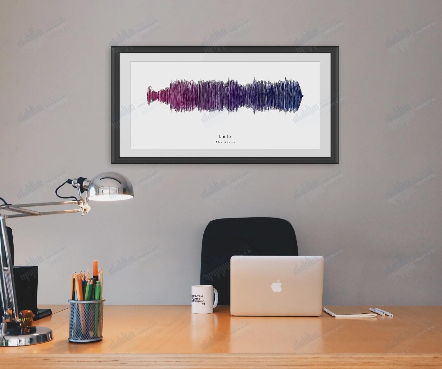 Lola by The Kinks - Visual Wave Prints