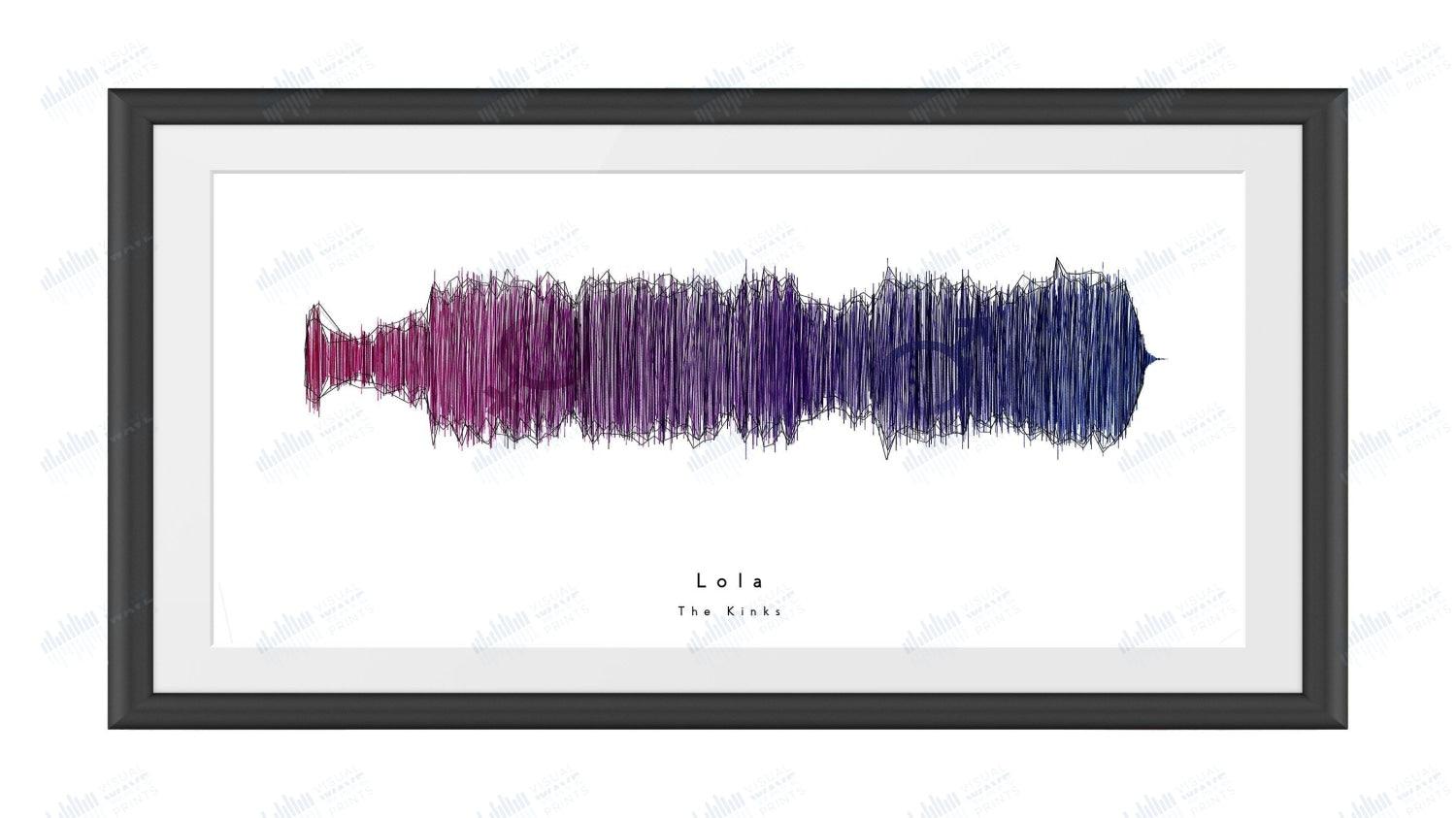 Lola by The Kinks - Visual Wave Prints