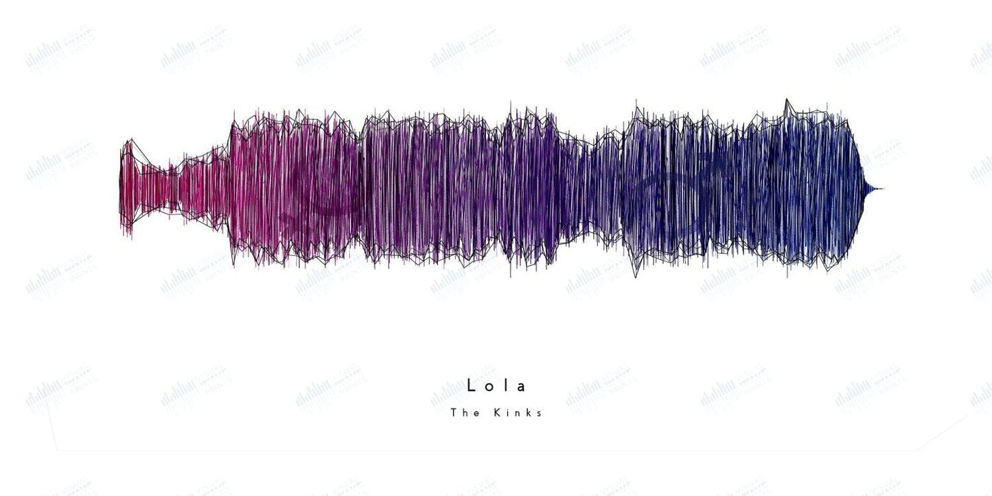 Lola by The Kinks - Visual Wave Prints