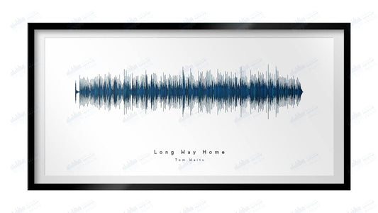 Long Way Home by Tom Waits - Visual Wave Prints