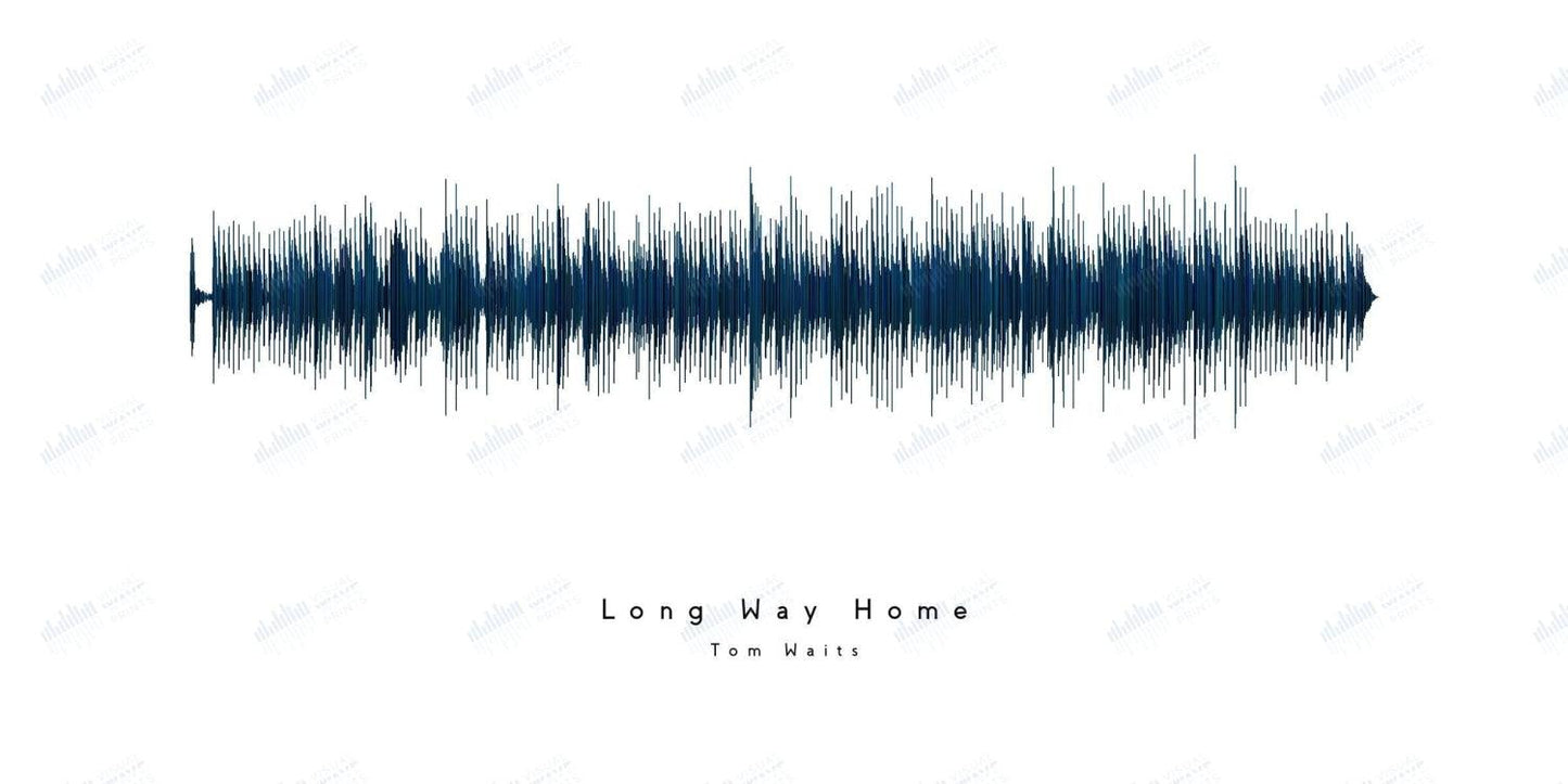 Long Way Home by Tom Waits - Visual Wave Prints
