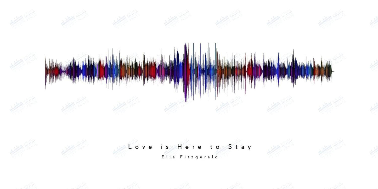 Love Is Here to Stay by Ella Fitzgerald - Visual Wave Prints