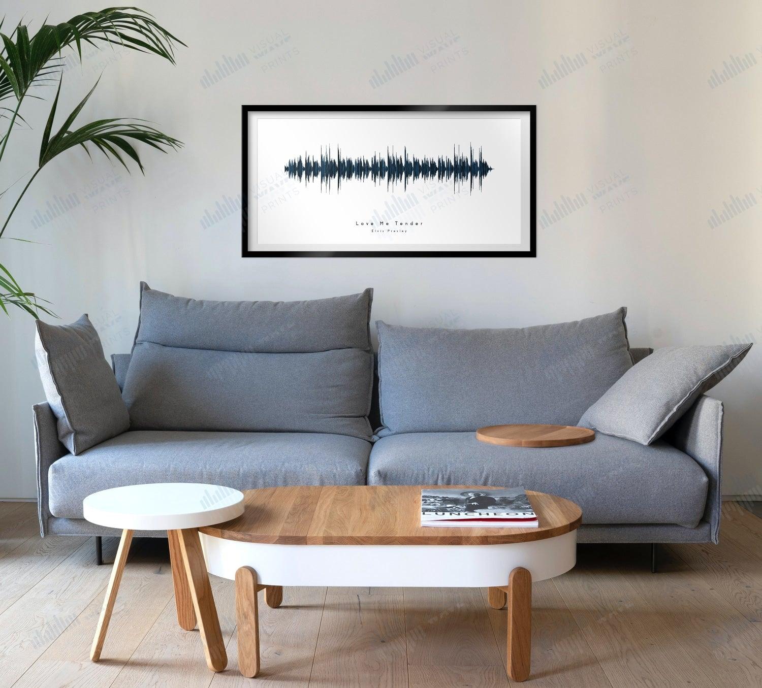 Love Me Tender by Elvis Presley - Visual Wave Prints