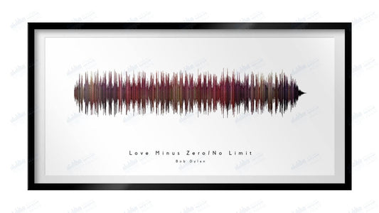 Love Minus Zero/No Limit by Bob Dylan - Visual Wave Prints