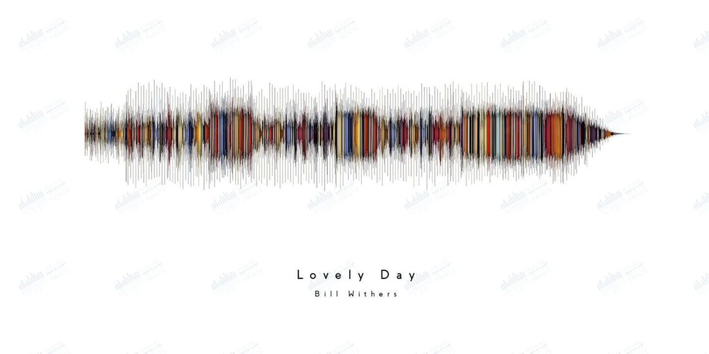 Lovely Day by Bill Withers - Visual Wave Prints