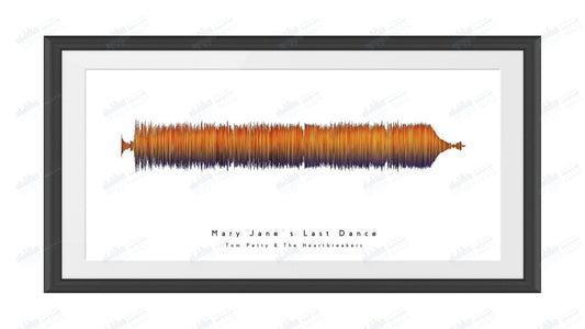 Mary Jane's Last Dance by Tom Petty & The Heartbreakers - Visual Wave Prints