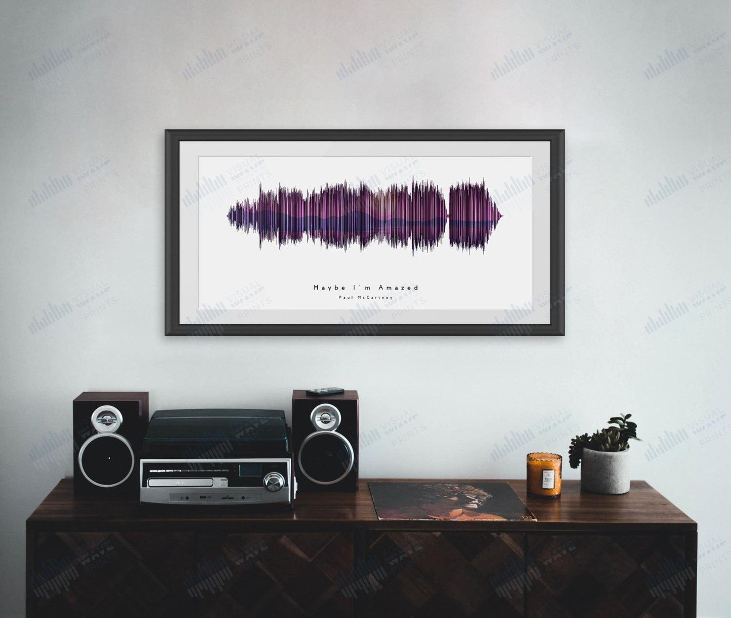 Maybe I'm Amazed by Paul McCartney - Visual Wave Prints