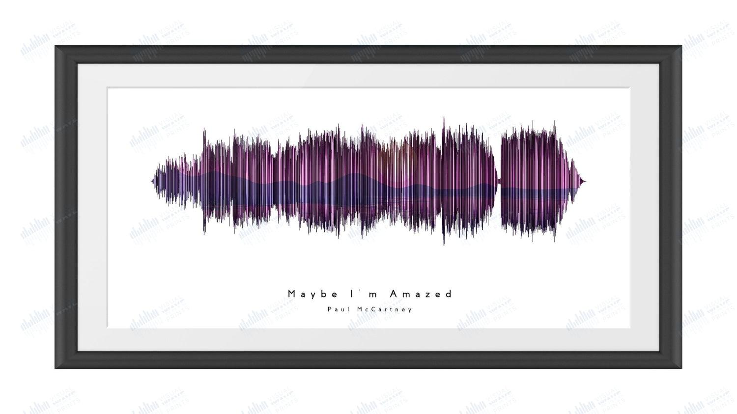 Maybe I'm Amazed by Paul McCartney - Visual Wave Prints