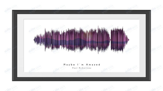 Maybe I'm Amazed by Paul McCartney - Visual Wave Prints