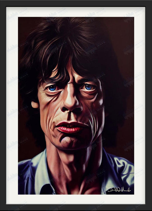 Mick Jagger Original Portrait - Visual Wave Prints
