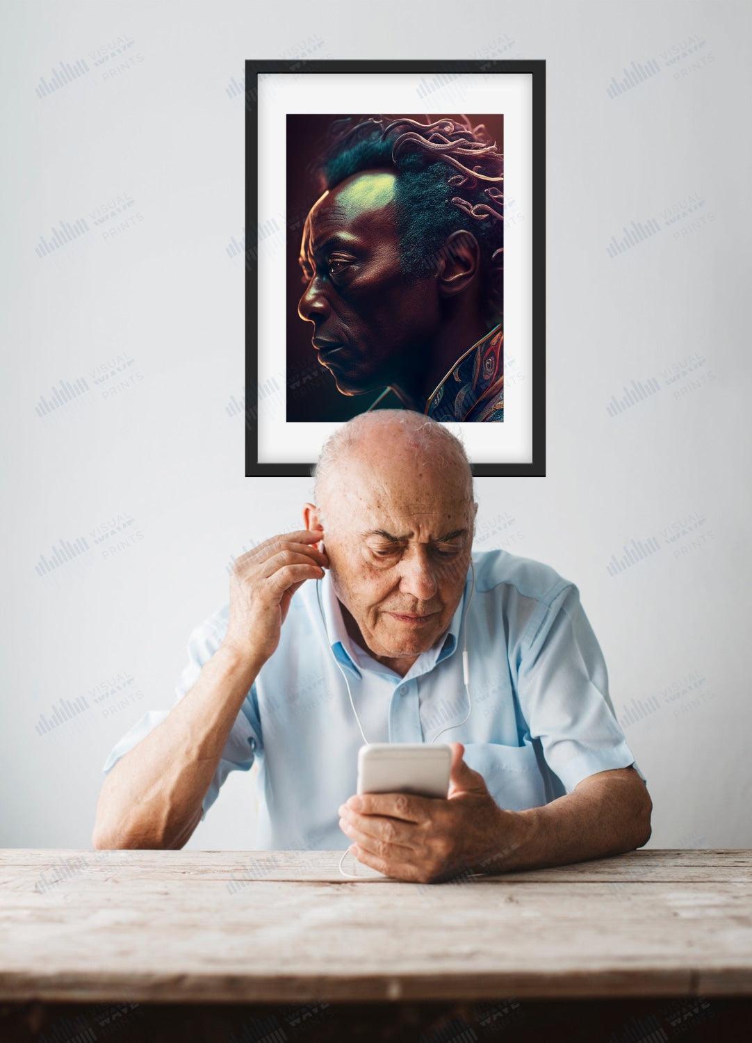 Miles Davis Original Portrait - Visual Wave Prints