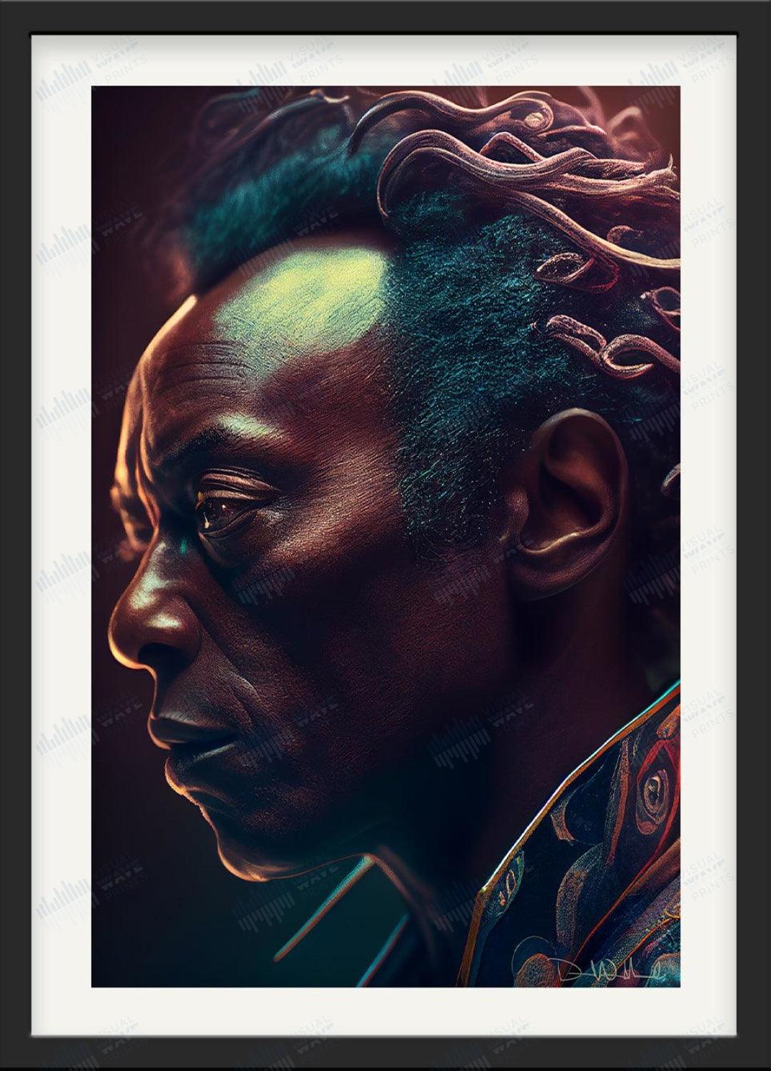 Miles Davis Original Portrait - Visual Wave Prints