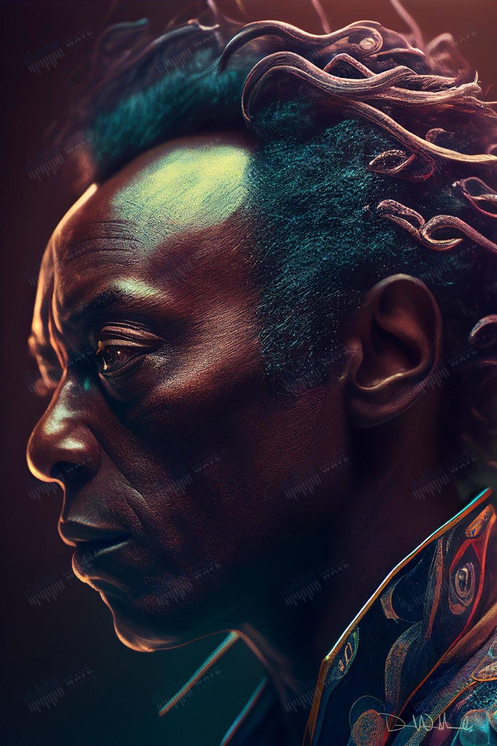 Miles Davis Original Portrait - Visual Wave Prints