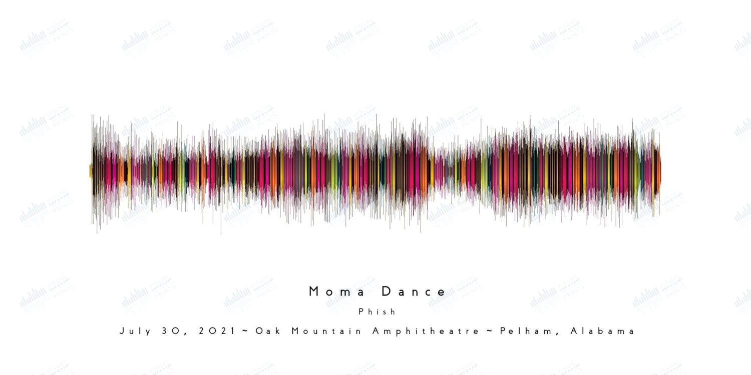 Moma Dance by Phish - Visual Wave Prints