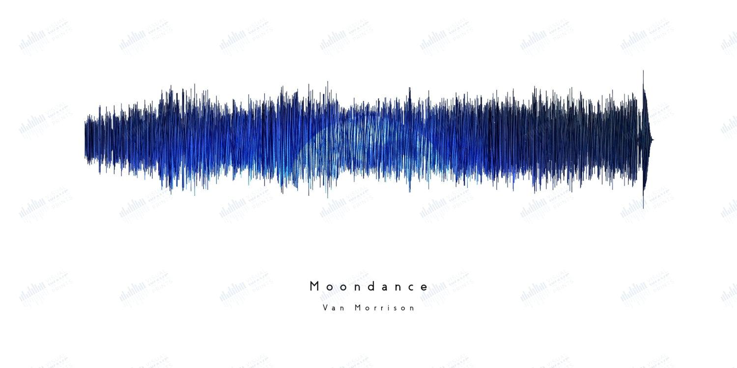 Moondance by Van Morrison - Visual Wave Prints