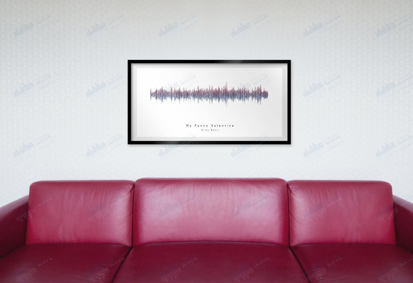 My Funny Valentine by Miles Davis - Visual Wave Prints