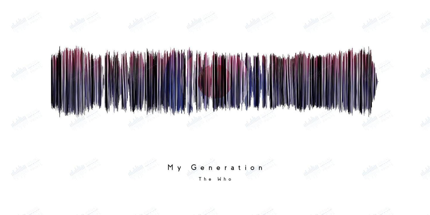 My Generation by The Who - Visual Wave Prints