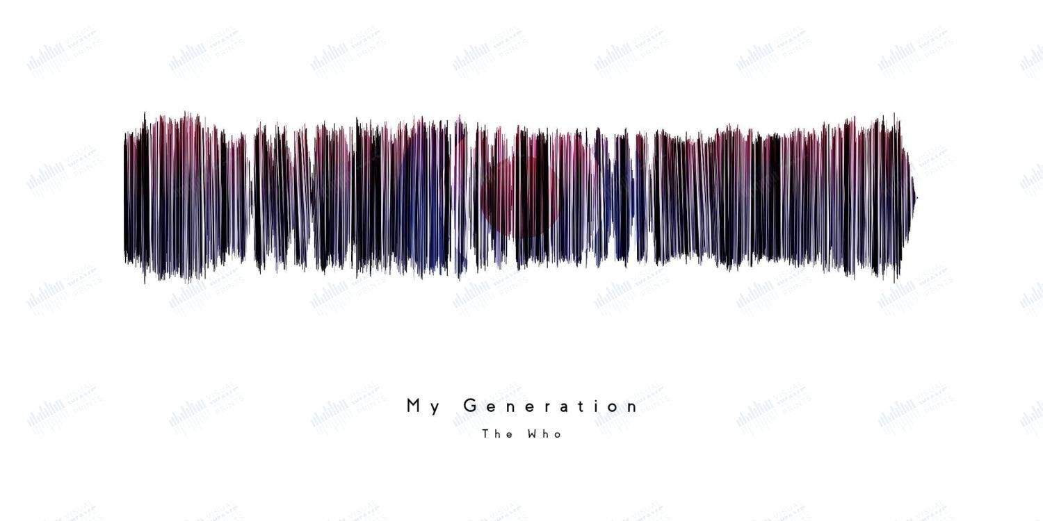 My Generation by The Who - Visual Wave Prints