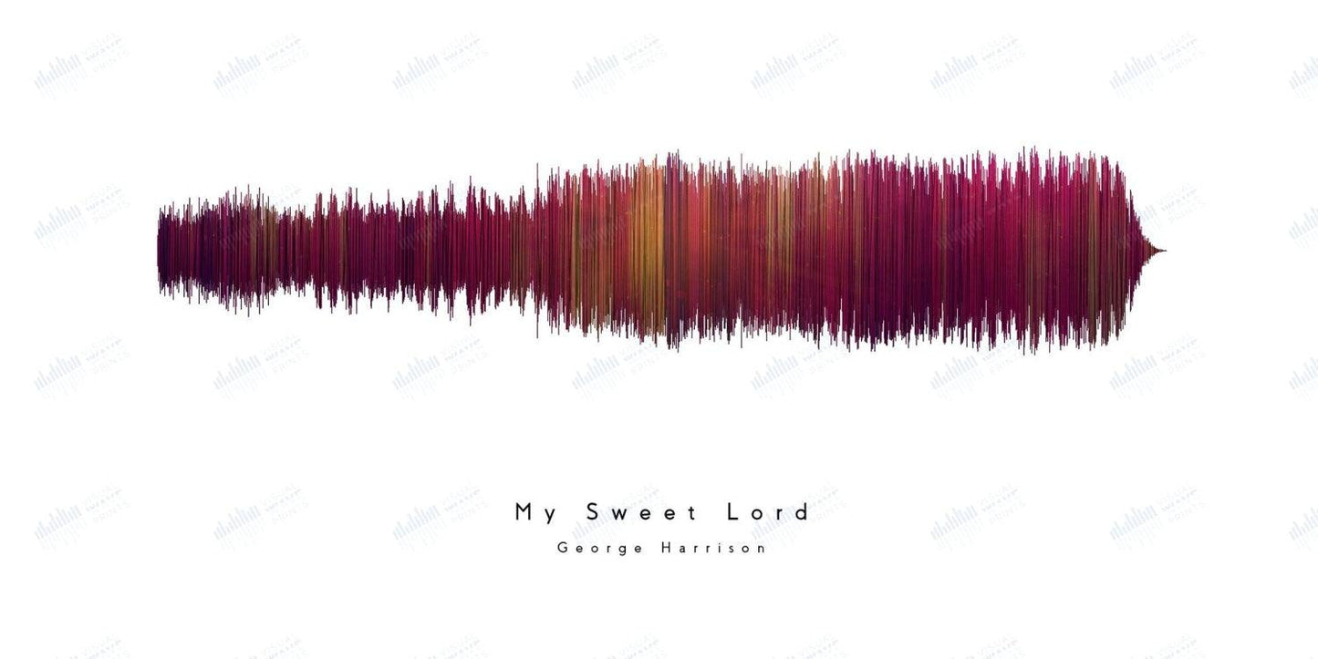My Sweet Lord by George Harrison - Visual Wave Prints