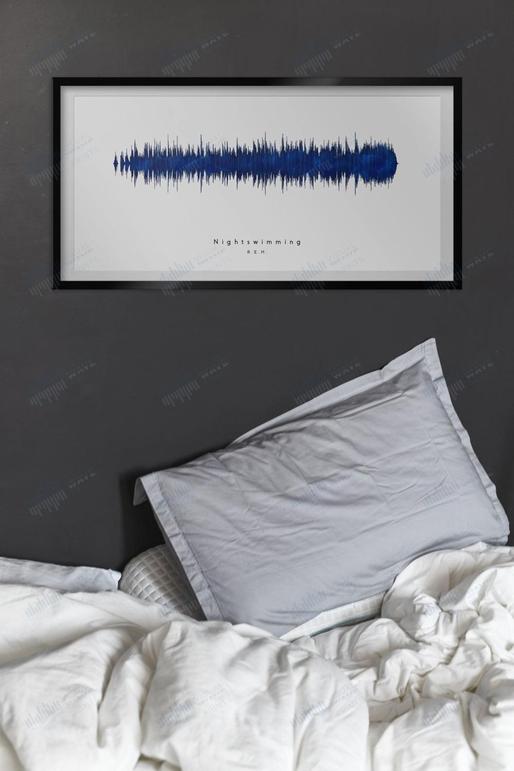 Nightswimming by R.E.M. - Visual Wave Prints