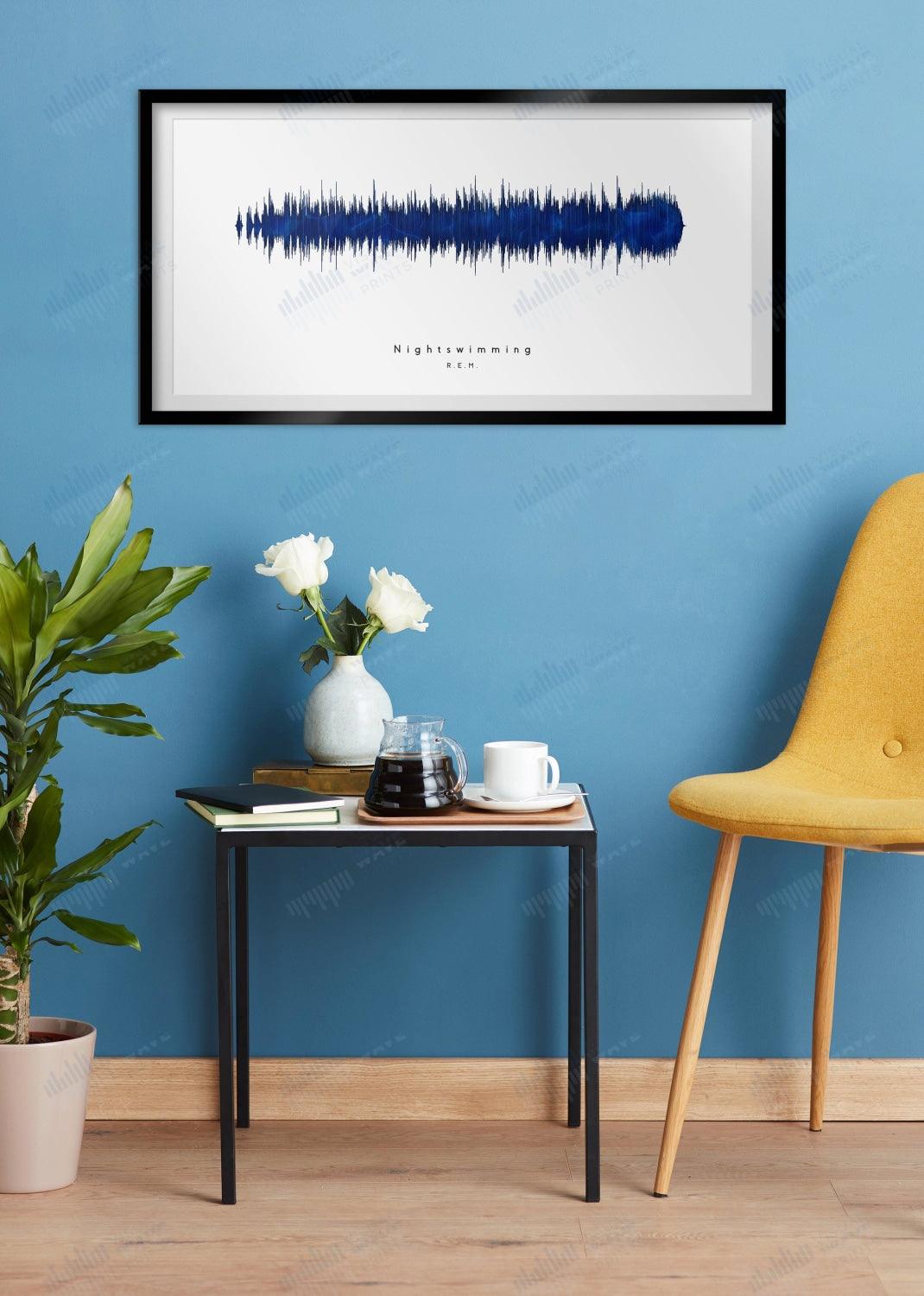 Nightswimming by R.E.M. - Visual Wave Prints