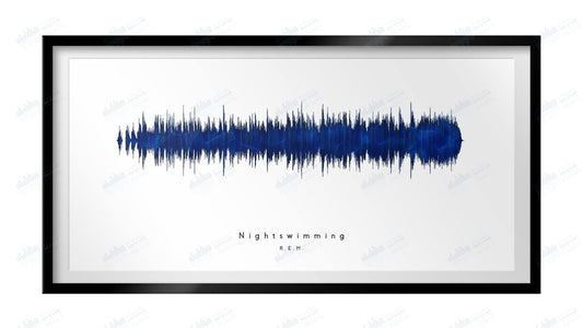 Nightswimming by R.E.M. - Visual Wave Prints