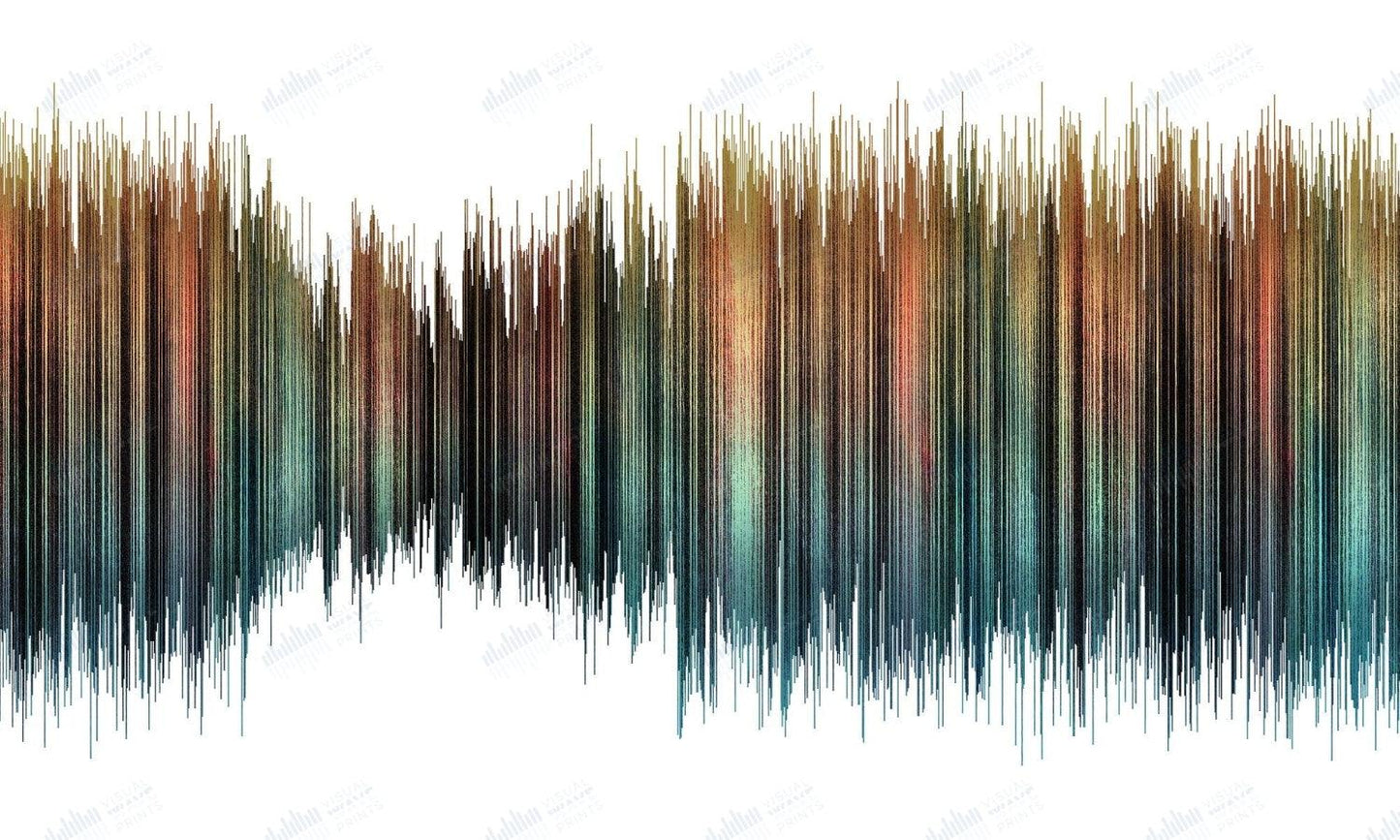 No Surprises by Radiohead - Visual Wave Prints