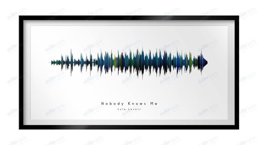 Nobody Knows Me by Lyle Lovett - Visual Wave Prints