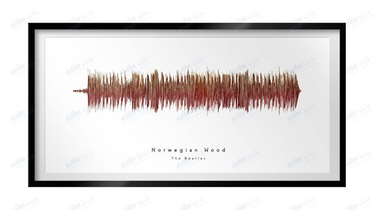 Norwegian Wood by the Beatles - Visual Wave Prints