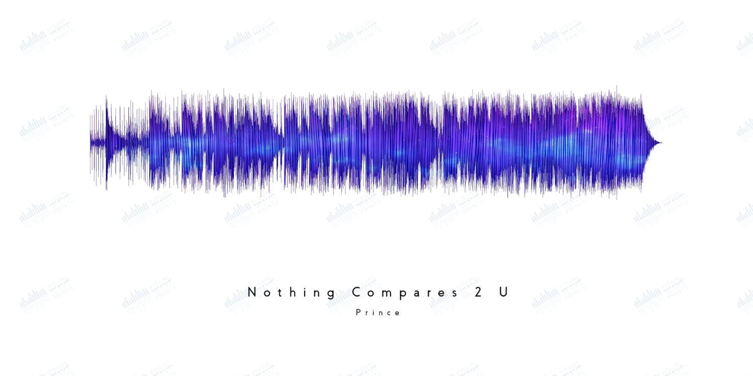 Nothing Compares 2 U by Prince - Visual Wave Prints