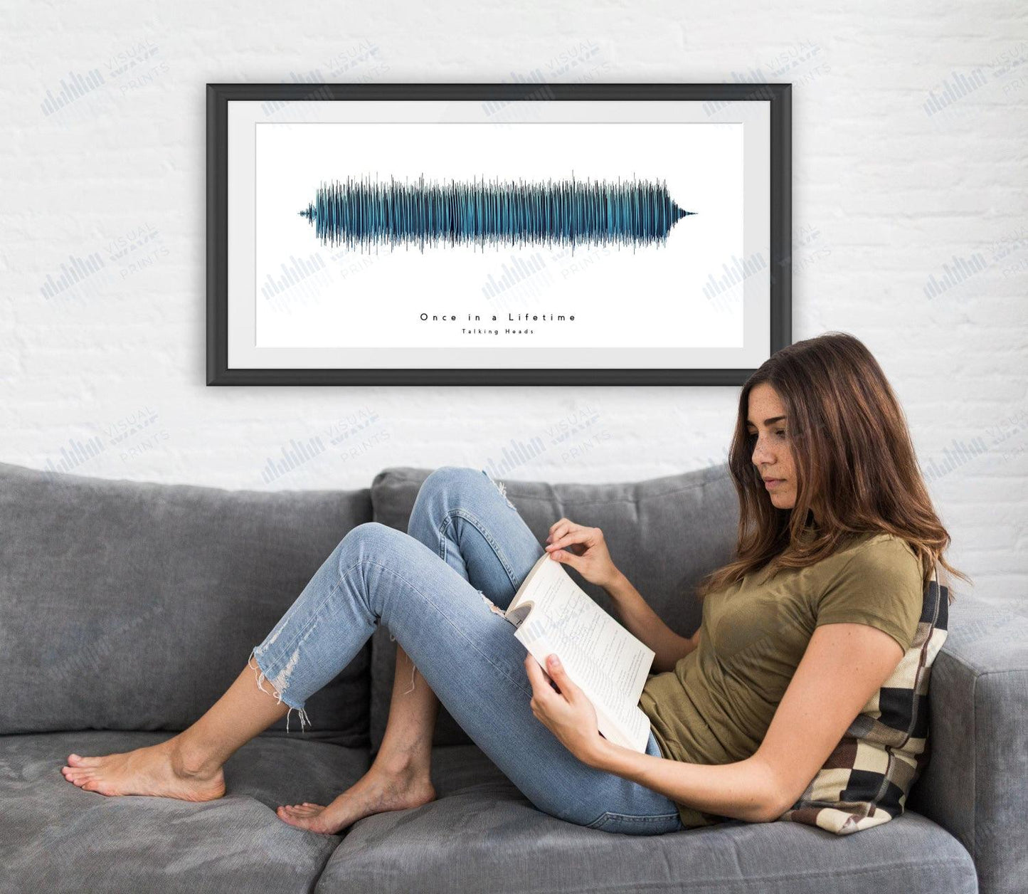 Once in a Lifetime by Talking Heads - Visual Wave Prints