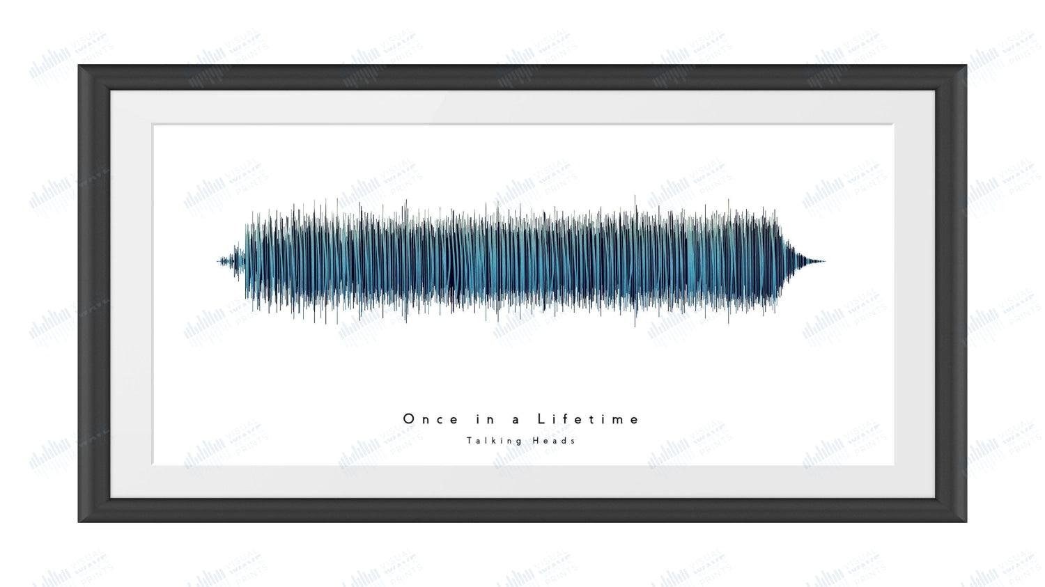 Once in a Lifetime by Talking Heads - Visual Wave Prints