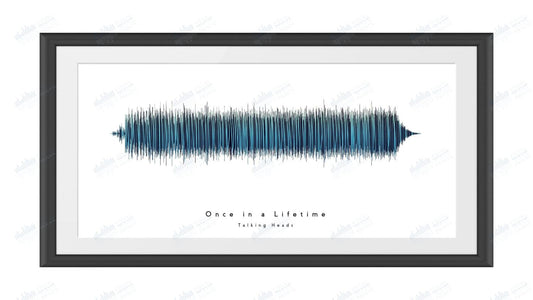 Once in a Lifetime by Talking Heads - Visual Wave Prints