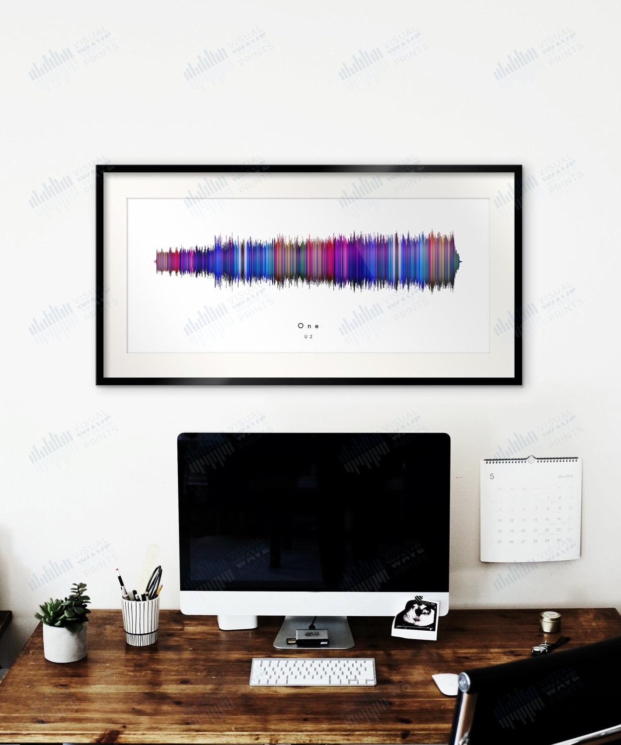 One by U2 - Visual Wave Prints