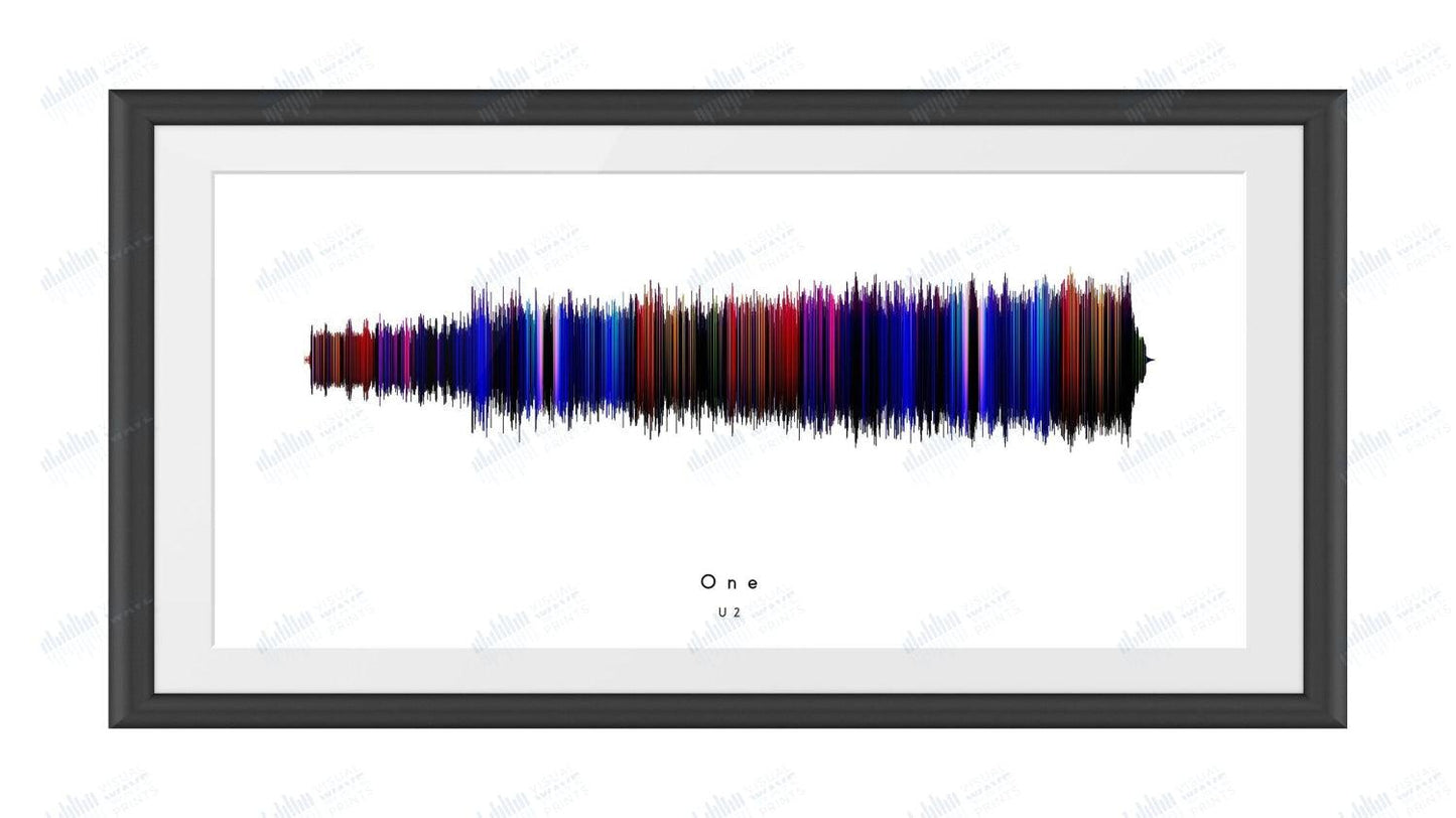 One by U2 - Visual Wave Prints