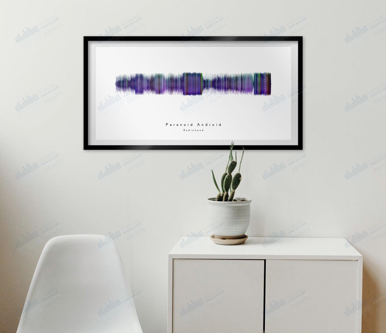 Paranoid Android by Radiohead - Visual Wave Prints