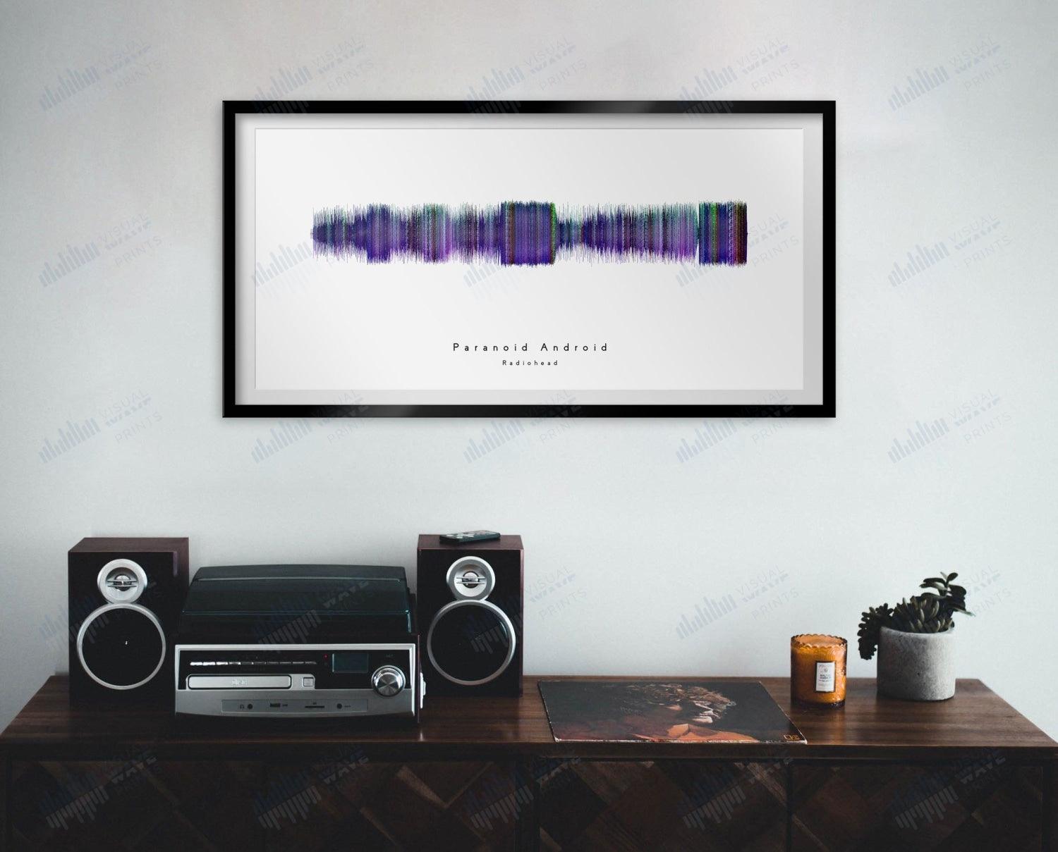 Paranoid Android by Radiohead - Visual Wave Prints