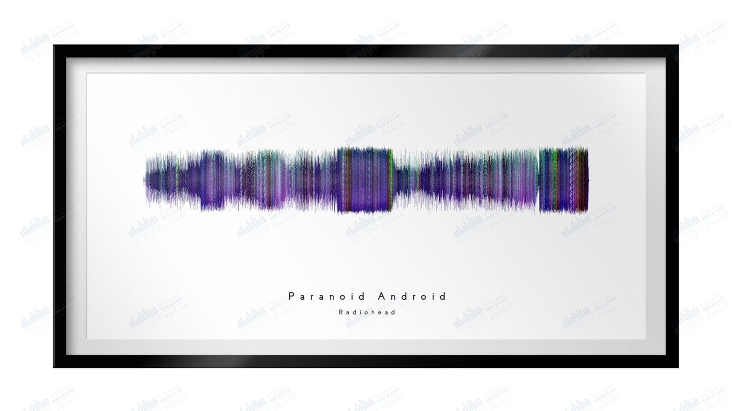 Paranoid Android by Radiohead - Visual Wave Prints