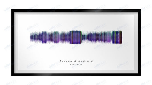 Paranoid Android by Radiohead - Visual Wave Prints