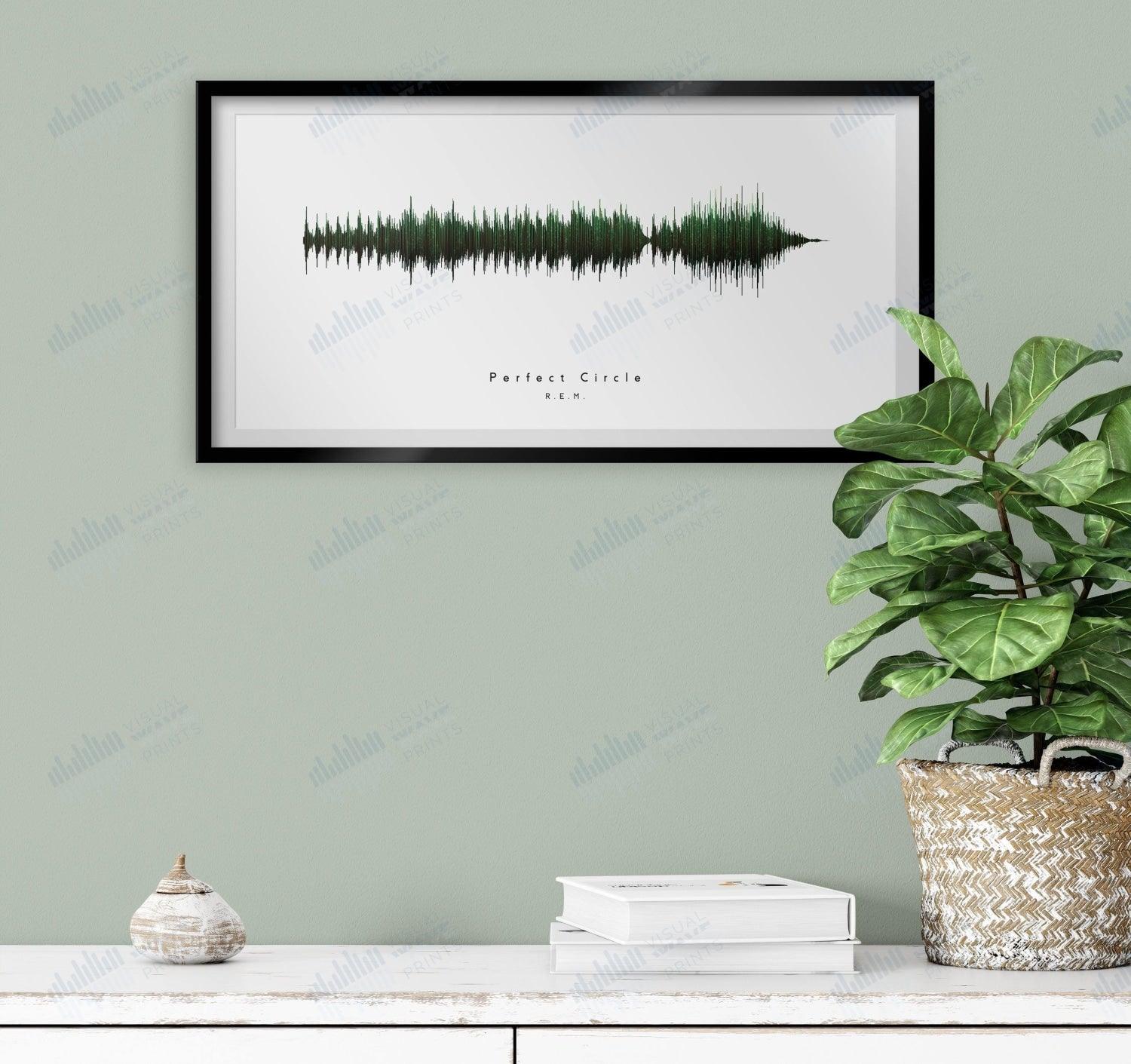 Perfect Circle by R.E.M. - Visual Wave Prints