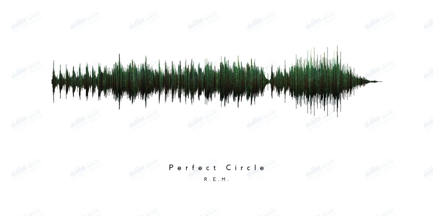 Perfect Circle by R.E.M. - Visual Wave Prints