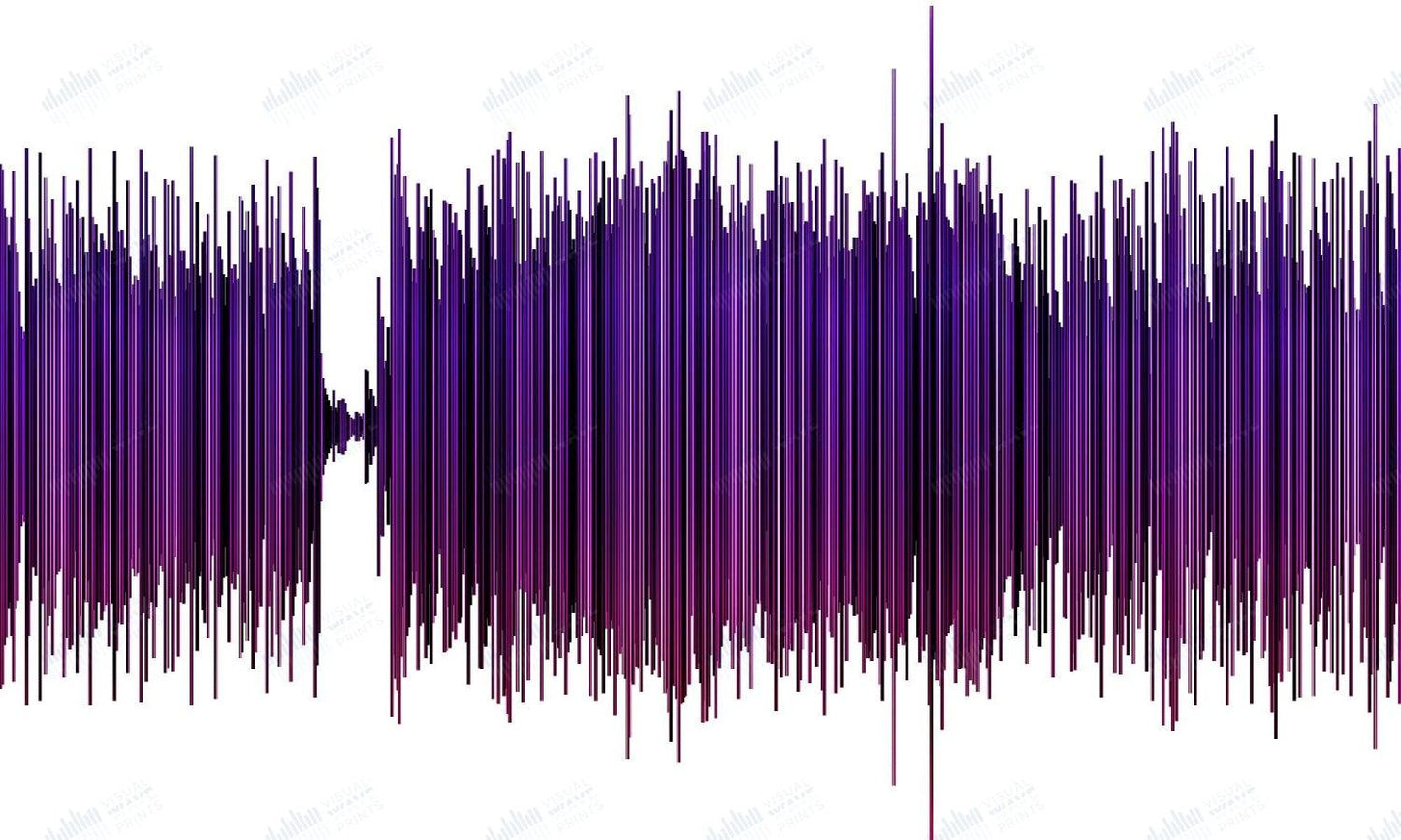 Purple Haze by Jimi Hendrix - Visual Wave Prints