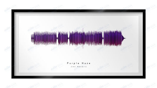 Purple Haze by Jimi Hendrix - Visual Wave Prints