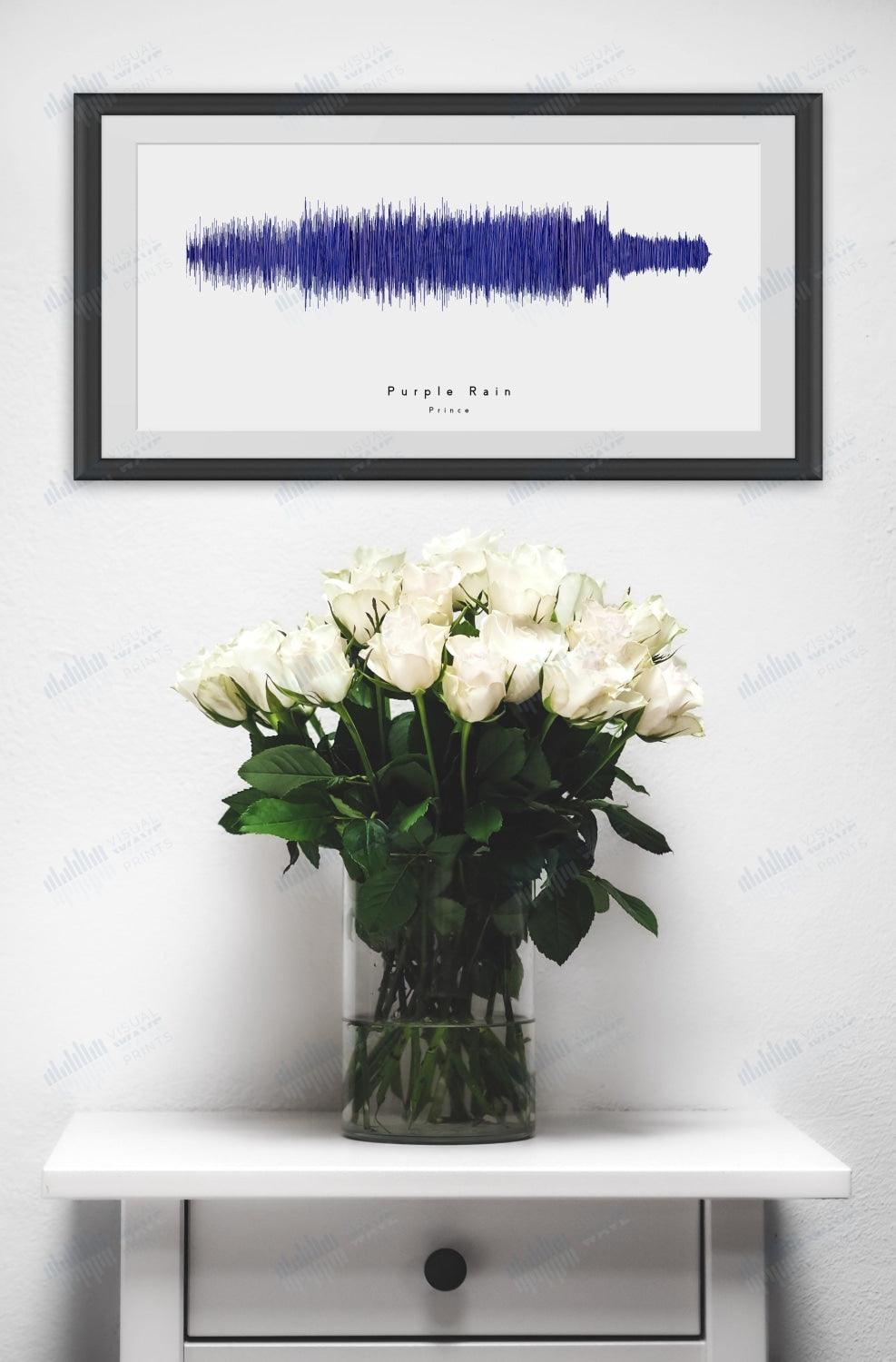 Purple Rain by Prince - Visual Wave Prints