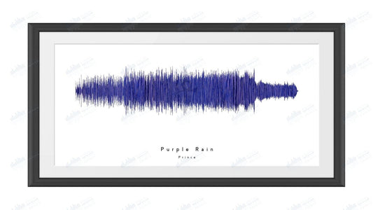 Purple Rain by Prince - Visual Wave Prints