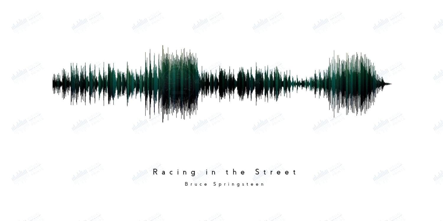Racing in the Street by Bruce Springsteen - Visual Wave Prints