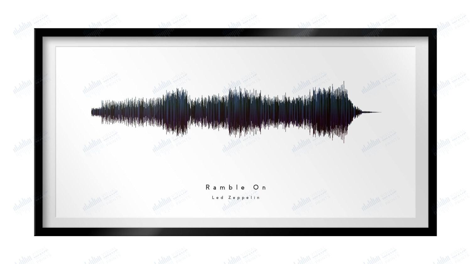 Ramble On by Led Zeppelin - Visual Wave Prints