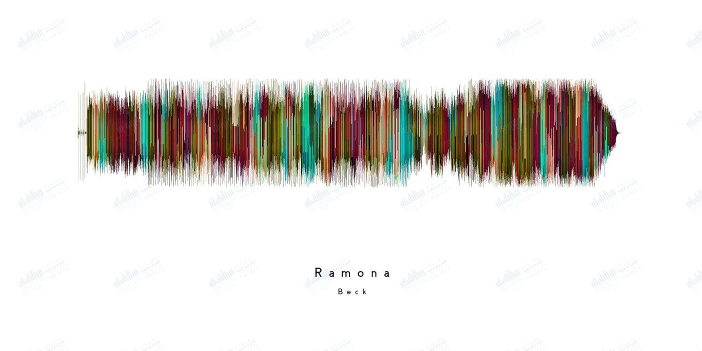 Ramona by Beck - Visual Wave Prints