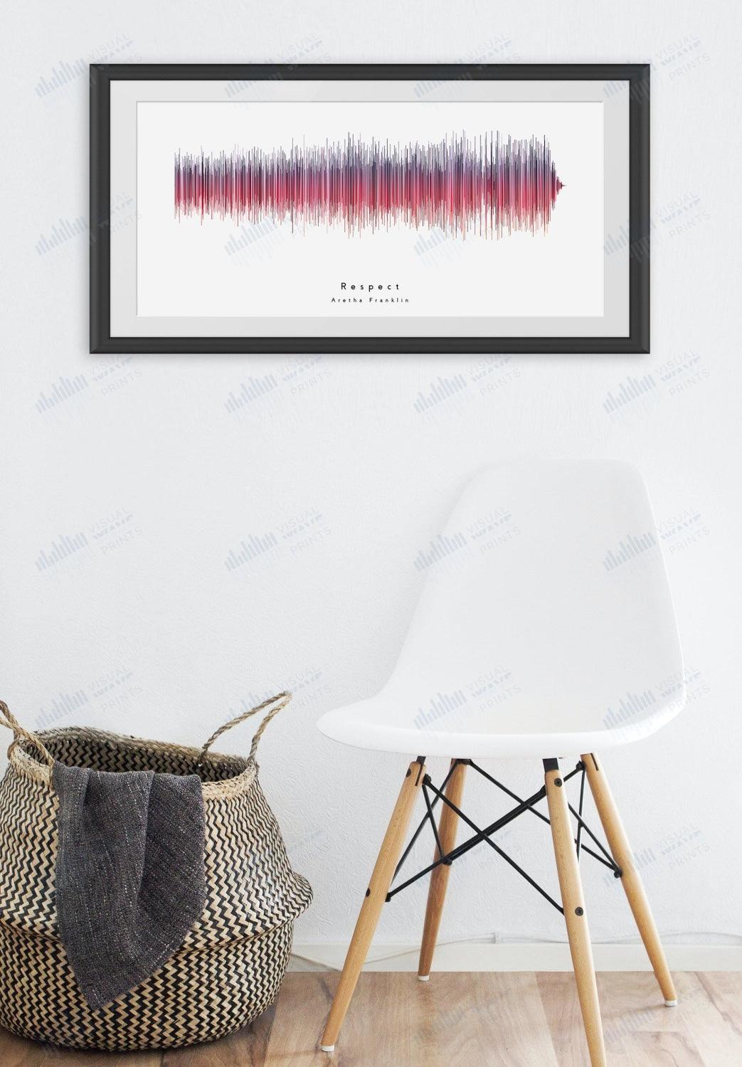 Respect by Aretha Franklin - Visual Wave Prints